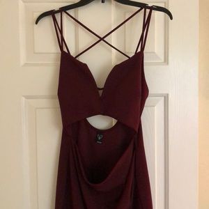 spaghetti strapped dress